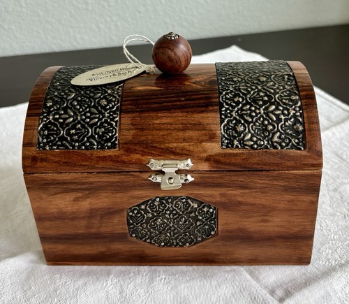 Scatola legno decorata - legno,
